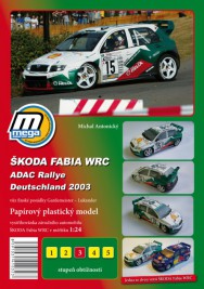 1:24 Skoda Fabia WRC (Rajd Niemiec 2003) - wycinanka