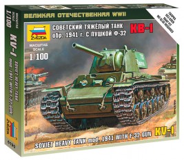 1:100 KV-1 z działem F-32