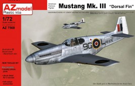1:72 North American P-51B Mustang Mk.III „Płetwa grzbietowa”