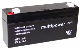 Akumulator Pb MULTIPOWER 6 V/3,3 Ah
