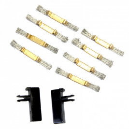 Szczotki kontaktowe i szyny prowadzące do wagonów Carrera Evolution