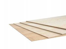 Sklejka balsowa trójwarstwowa o wymiarach 280×480 mm, grubość. 4,0 mm (1 szt.)