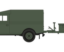 1:76 LWB Land Rover and Trailer (Hard Top)