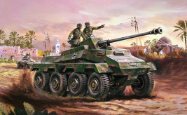 1:76 Sd.Kfz.234 Samochód pancerny (Klasyczny zestaw VINTAGE Military)