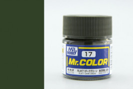 Farba akrylowa Color Mr. Color nr 017 – RLM71 Ciemna zieleń (10 ml)