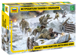 1:35 Soviet Tank Hunters with Dogs
