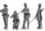 1:35 Wojna secesyjna, piechota Konfederatów (4 figurki)