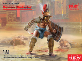1:16 Rzymski gladiator (1 figura i stojak)
