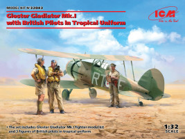1:32 Gloster Gladiator Mk.I z brytyjskimi pilotami