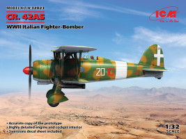 1:32 Fiat CR.42AS Włoski myśliwiec-bombowiec