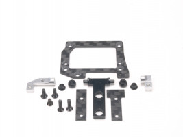 Zestaw do konwersji gimbala PN Racing Mini-Z do mocowania silnika MR3300 V5 (srebrny) + MR3300G