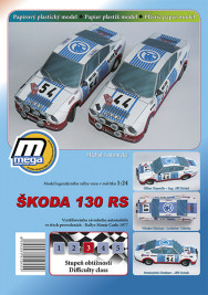 1:24 Škoda 130 RS, Rajd Monte Carlo 1977 (wycięcie)