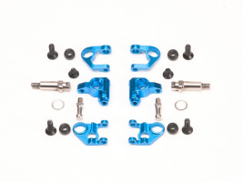 Zestaw konwersyjny PN Racing Mini-Z MR03/PNR2.5W Double A-Arm (V3 do V4) niebieski