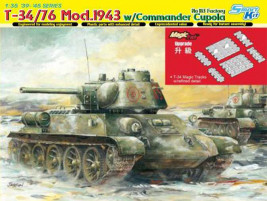 1:35 T-34/76 Mod.1943 z kopułą dowódcy nr 183 fabryczny