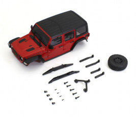Mini-Z 4x4: Nadwozie Jeep Wrangler Unlimited Rubicon MX01 (Firecracker Red)