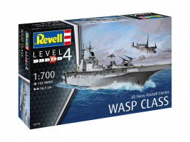 1:700 Lotniskowiec szturmowy USS Wasp Class (zestaw modeli)