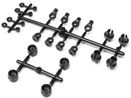 1:10 Axial SCX10 PRO: Części amortyzatora, plastik