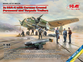 1:48 Junkers Ju 88 A-4 z niemieckim personelem naziemnym i przyczepą torpedową