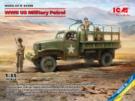 1:35 Patrol wojskowy USA II wojna światowa (G7107 z MG M1919A4)