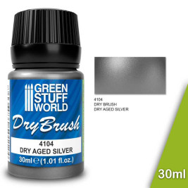 Metaliczny suchy pędzel - Dry Aged Silver (30 ml)
