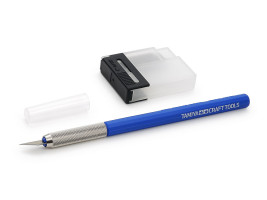 Nóż do modelowania z 25 ostrzami (niebieski) – Tamiya Craft Tools