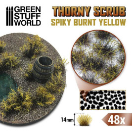 Thorny Scrubs – Kolczasty spalonej żółci 14mm (48 szt.)