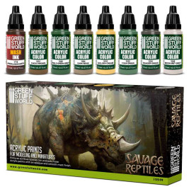 Zestaw farb akrylowych – Savage Reptiles (8×17 ml)