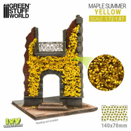 Liście bluszczu – żółte liście klonu (małe)