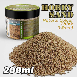 Piasek hobbystyczny gęsty – piasek naturalny o frakcji 1–3 mm (200 ml)