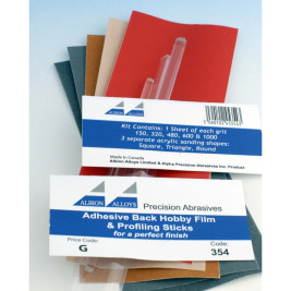 Zestaw samoprzylepnego papieru ściernego i nakładek kształtowych