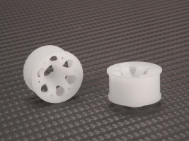 PN Racing Mini-Z 2WD Koło maszynowo cięte 6-ramienne Delrin 20mm z kołnierzem R2