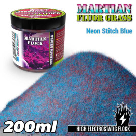 Martian Fluor Grass 4–6 mm – posypka modelująca Neon Stitch Blue (200 ml)