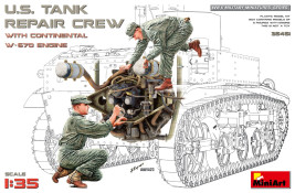 1:35 Ekipa naprawcza czołgów USA z silnikiem Continental W-670