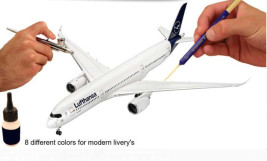 Zestaw farb Revell Aqua Color 36203 – Modern Airliner (8× 18 ml)