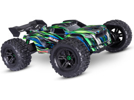 1:8 Traxxas Sledge 4WD TQi RTR z oponami z pasami (zielony)