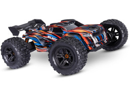 1:8 Traxxas Sledge 4WD TQi RTR z oponami z pasami (pomarańczowy)