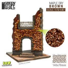 Liście bluszczu – brązowe (małe) liście klonu