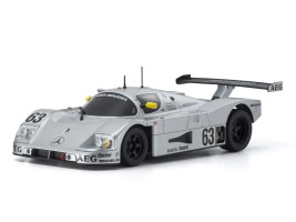Kyosho Mini-Z RWD: Nadwozie Sauber-Mercedes Gruppe-C nr 63 srebrne, LM 1989