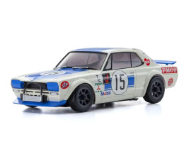 Kyosho Mini-Z AWD: Nadwozie Nissan Skyline 2000GT-R (KPGC10) nr 15 niebieski