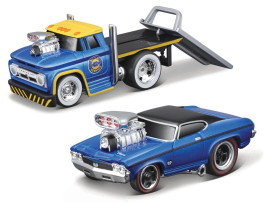1:64 Maisto Muscle Transportuje Chevroleta C60 i Chevelle