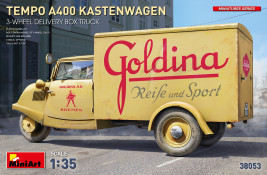 1:35 Tempo A400 Kastenwagen 3-Wheel Delivery Box Truck