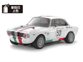 1:10 Alfa Romeo Giulia Sprint GTA MB-01 Białe lakierowane podwozie (zestaw do budowy)
