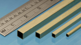 Profil zamknięty mosiężny o przekroju kwadratowym 3,2x0,353x305 mm (3 szt.)