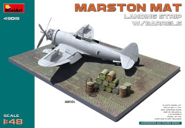 1:48 Marston Mat Landing Strip z beczkami