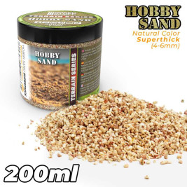Piasek hobbystyczny Extra Thick - Naturalny 4-6mm (200 ml)