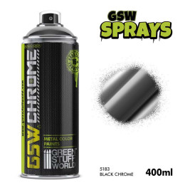 GSW Black Chrome Paint Spray – farba w sprayu w kolorze czarnego chromu (400 ml)