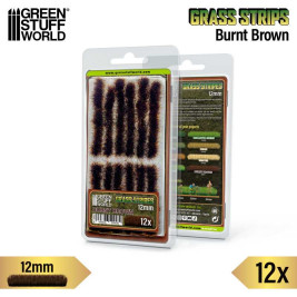 Grass Strips – samolepící travní proužky, spálená tráva 12mm (12 ks)