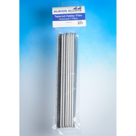 Duże pilniki hobbystyczne w kształcie klina - gradacja 100, 180, 240, 320, 400, 600, 800, (7 szt.)