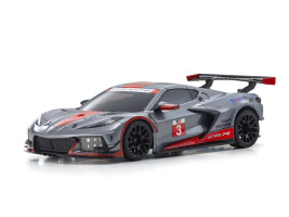 Mini-Z RWD MR-04 Chevrolet Corvette C8-R Gun Metal / Czerwony z nadajnikiem KT-531P