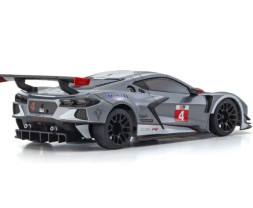 Kyosho Mini-Z RWD: Nadwozie Chevrolet Corvette C8-R Gun Metal / Białe